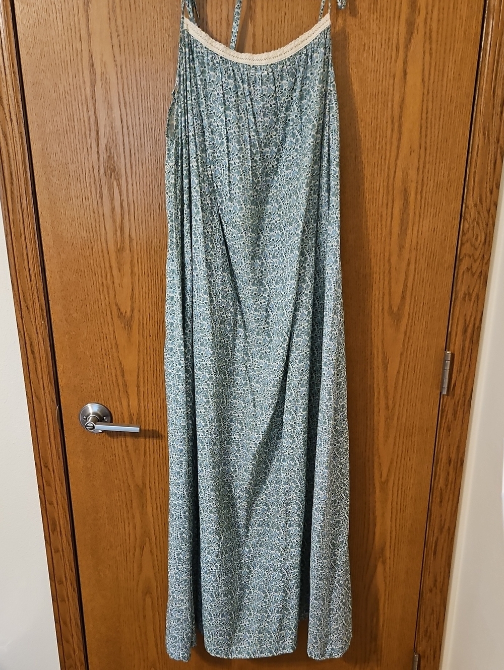 Christy Dawn The Lou Dress | Mint Blooming Meadow Silk-Cotton - Picture 4 of 5